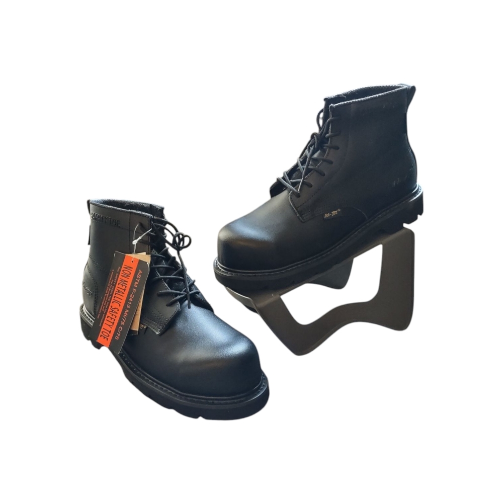 AdTec Leather Lace Up Work Boots Non Metallic Safety Toe NWOB